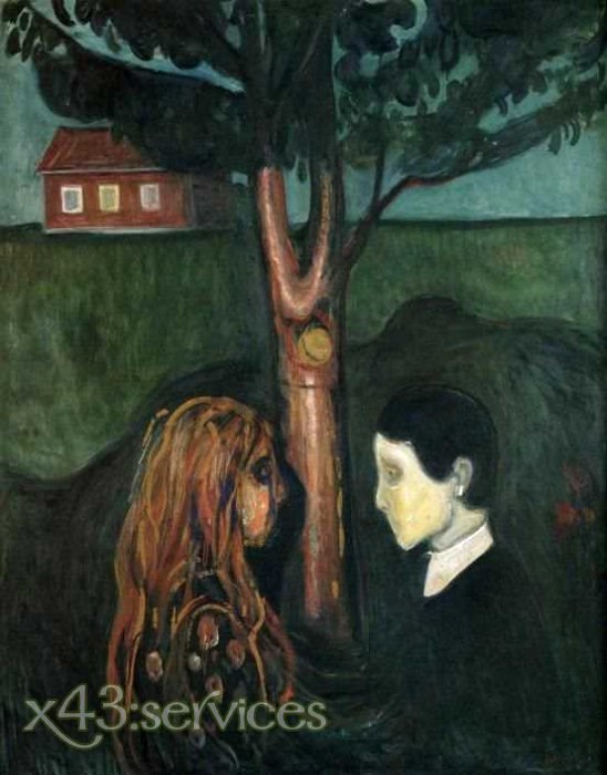 Edvard Munch - Auge in Auge - Eye in Eye